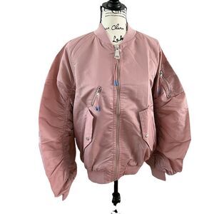 Munthe Esteban pink bomber jacket